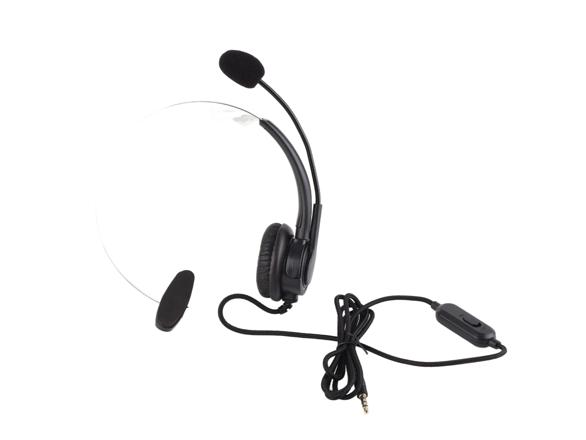 Fone de Ouvido para Call Center com microfone com Cancelamento de Ruído, Controle de Volume EOOCOO