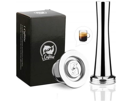 i Cáfilas reutilizáveis de filtro de café, cápsulas de café recarregáveis compatíveis com máquinas Nespresso em aço inoxidável I CAFILAS