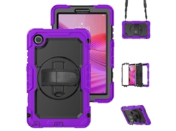 Capa Híbrida De Silicone Para Tablet Lenovo Tab K9 / Tab One E Lenovo Tab M8 De 4ª Geração Com Alça De Ombro.