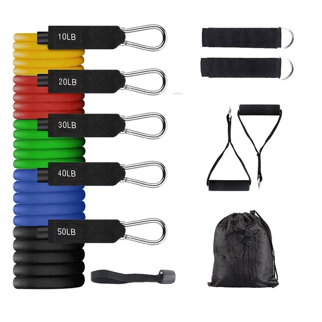 Conjunto de Faixas Elásticas de Resistência 5 Tubos AQUAFORGE