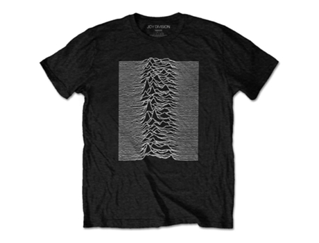 T-Shirt ROCK OFF Joy Division - Unknown Pleasures Preto (Tamanho: S)
