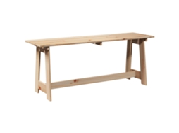Conjunto 1 Banco De Jardim Vidaxl Castanho Madeira De Pinho Maciça (119 X 37 X 47 Cm)