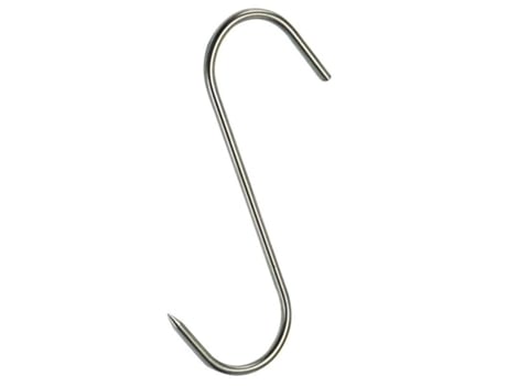 Gancho carnicero inoxidable n  1 de 100 x 4 x 37 mm