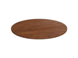 Tampo Mesa Redondo Ã˜60x1,5 Cm Carvalho Tratado Castanho Escuro DKD HOME DECOR