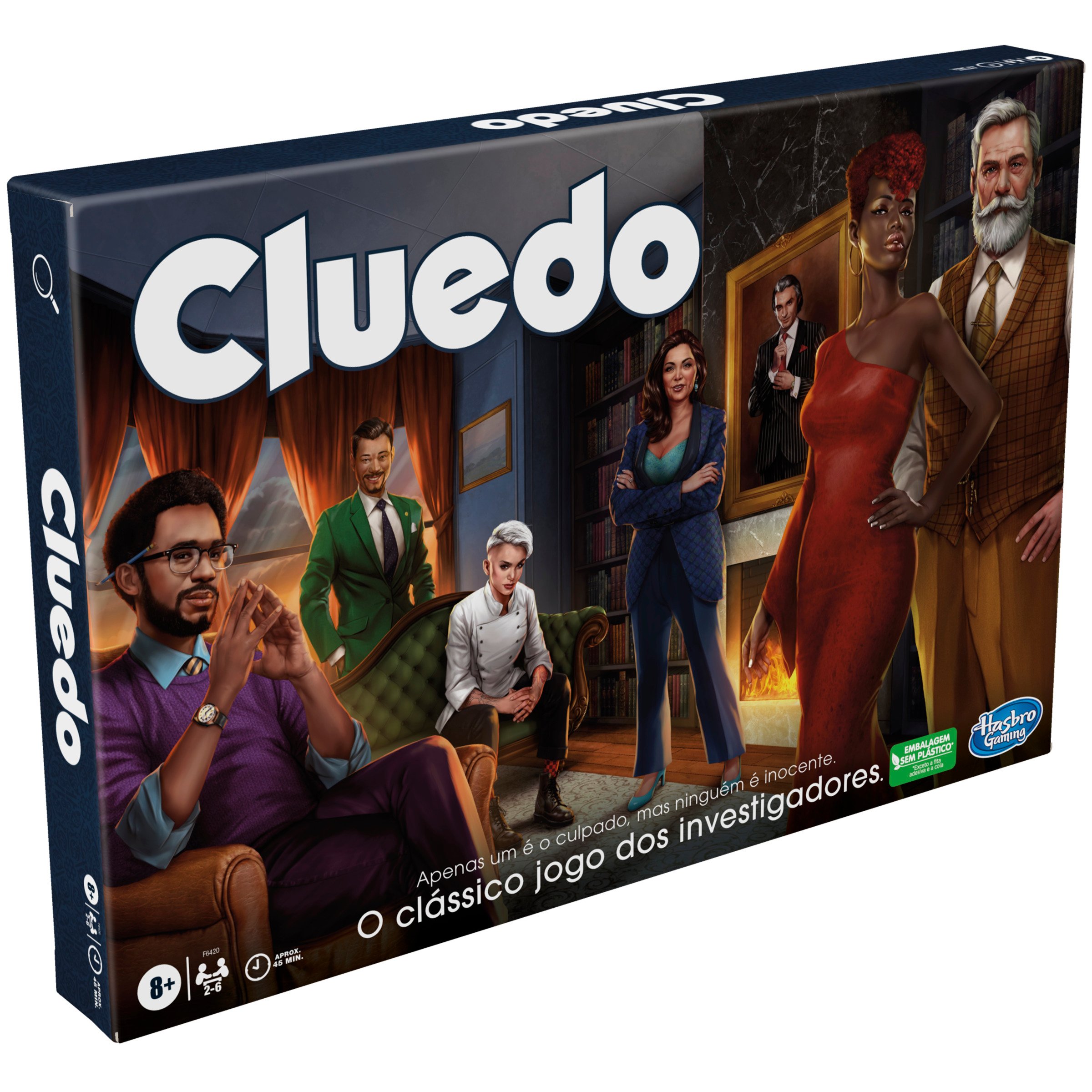 Jogo de Tabuleiro HASBRO GAMING Clue Cluedo Classic Refresh (Idade