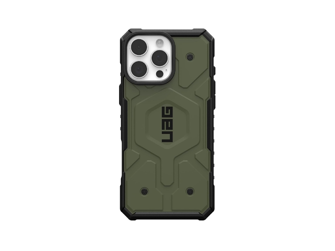 Capa Urban Armor Pathfinder Magsafe para iPhone 16 Pro Max URBAN ARMOR GEAR Pele Sintética Verde