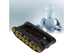 Kit de Chassis Robô Tanque Plástico Diy