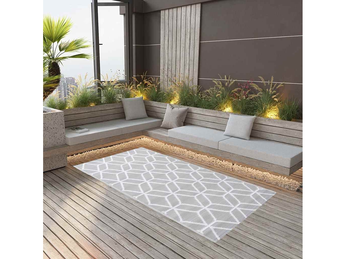 Vidaxl Tapete De Exterior 190x290 Cm Arakil Pp Cinzento