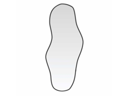 Wall Mirror, Wall Mirrors Vidaxl Preto Vidro (60 X 25 Cm)