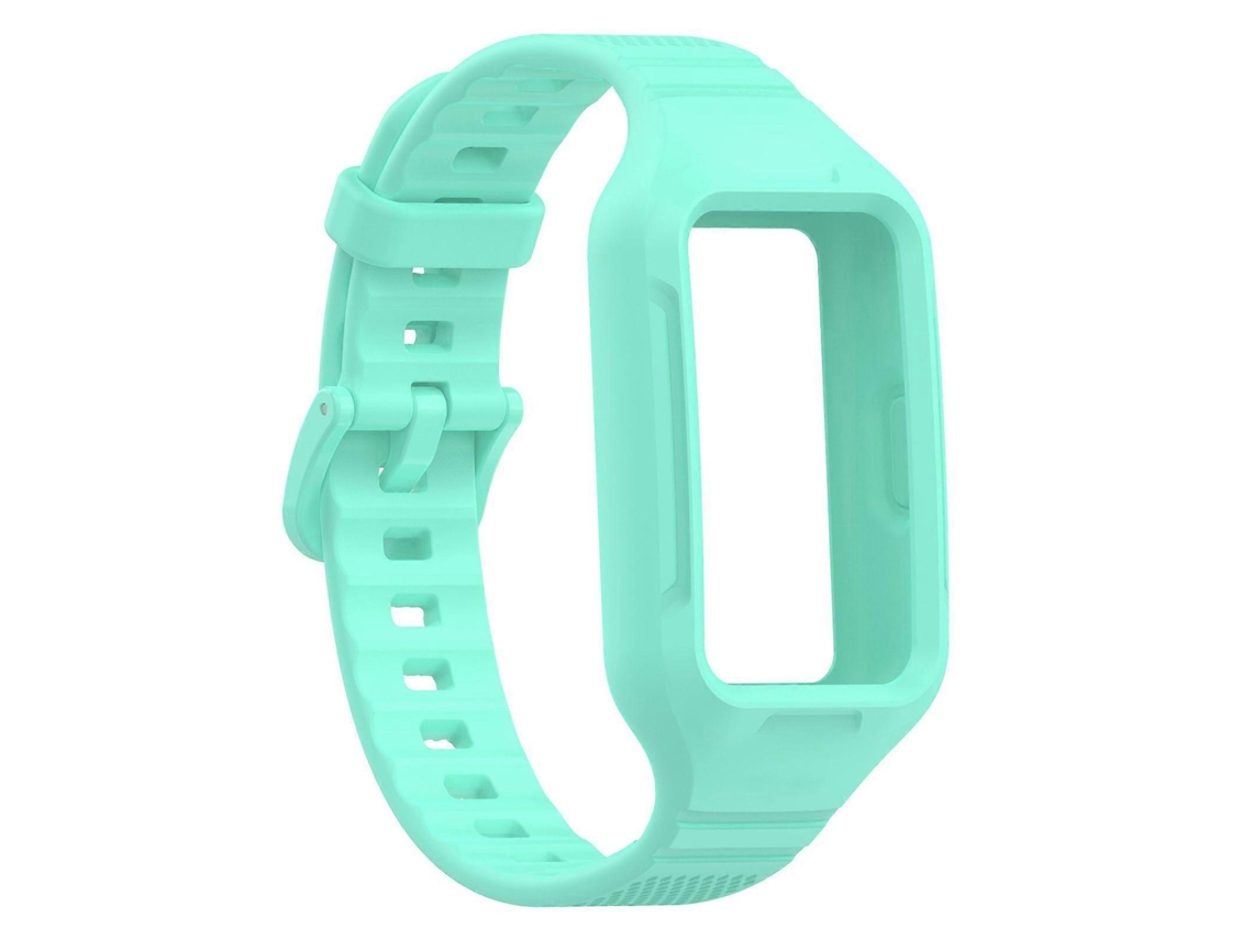 Pulseira de silicone para relógio inteligente Huawei Band 7, pulseira macia e moderna para bicicleta elétrica.