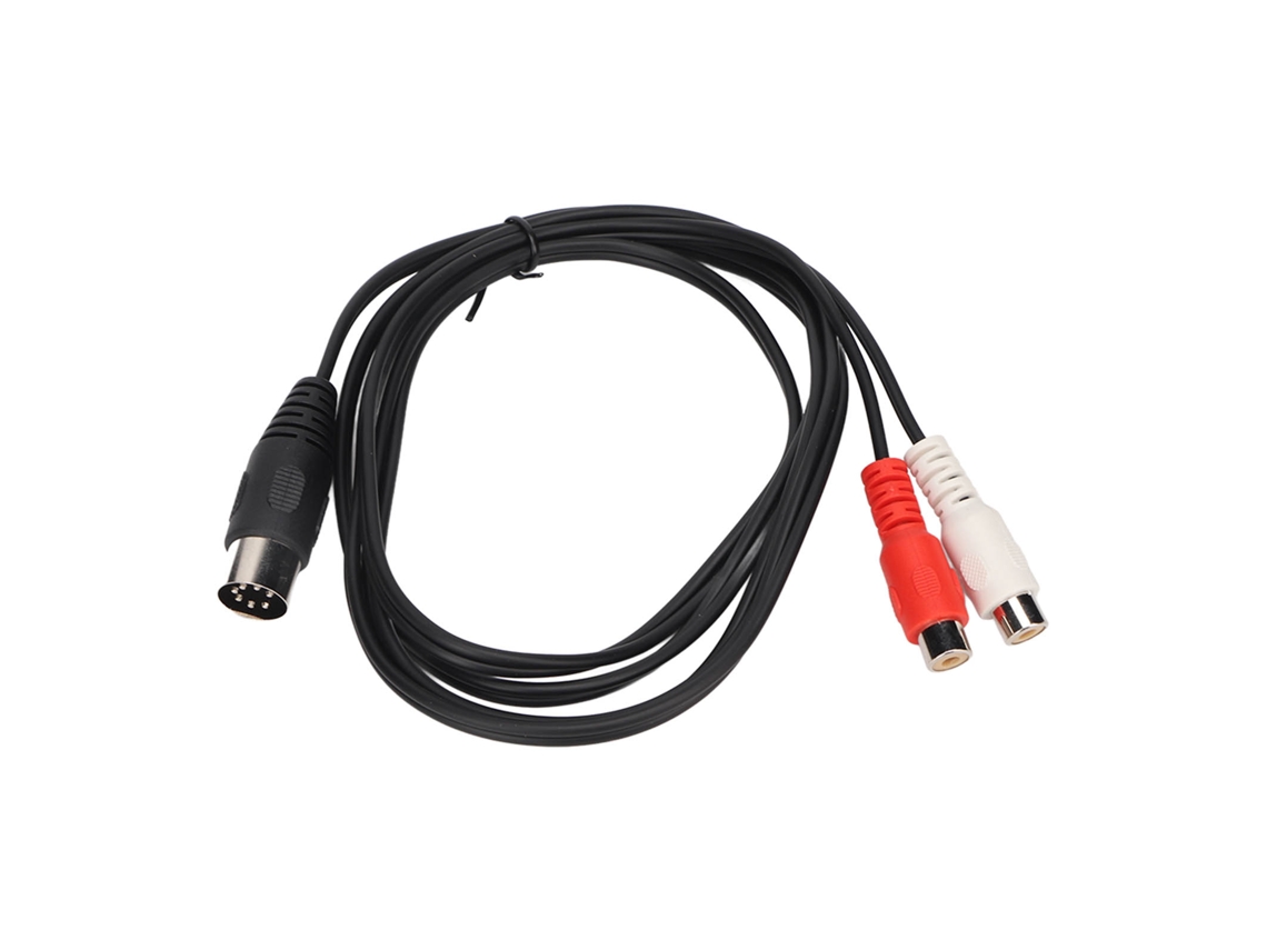 Aetheria cabo Adaptador Din 7pin Macho para 2rca Fêmea Cobre Puro 1,5m/4,9ft