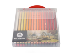 Lápices De Agua Profesionales 48 Colores Vibrantes Para Pintura Y Colorear