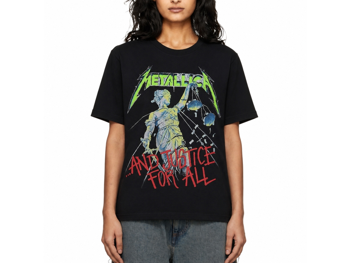 Metallica...and Justice For All T-shirt Black Classic Unisex Adults Size:s
