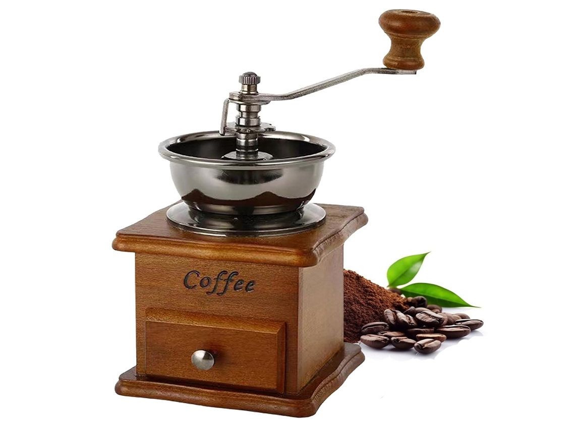 Moedor De Café Manual Madeira, Com Moagem Ajustável Para Espresso, Prensa Francesa E Café Coado, Ideal Para Casa, Escritório E Viagens