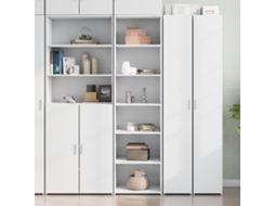 Vidaxl Armário Alto 50x41x185 Cm Derivados De Madeira Branco