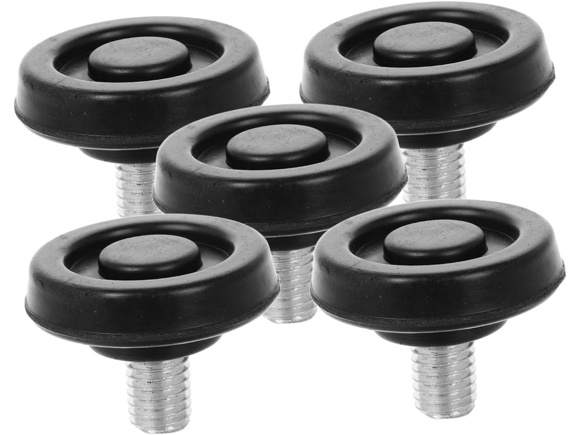 Conjunto De 5 Niveladores Cadeira Reforçados, Pés De Reposição Para Móveis Com Design Antiderrapante Salão Beleza