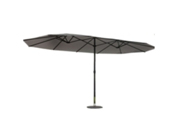 Venice Guarda-sol Duplo  Cinza Oval 2,7 X 4,6 M