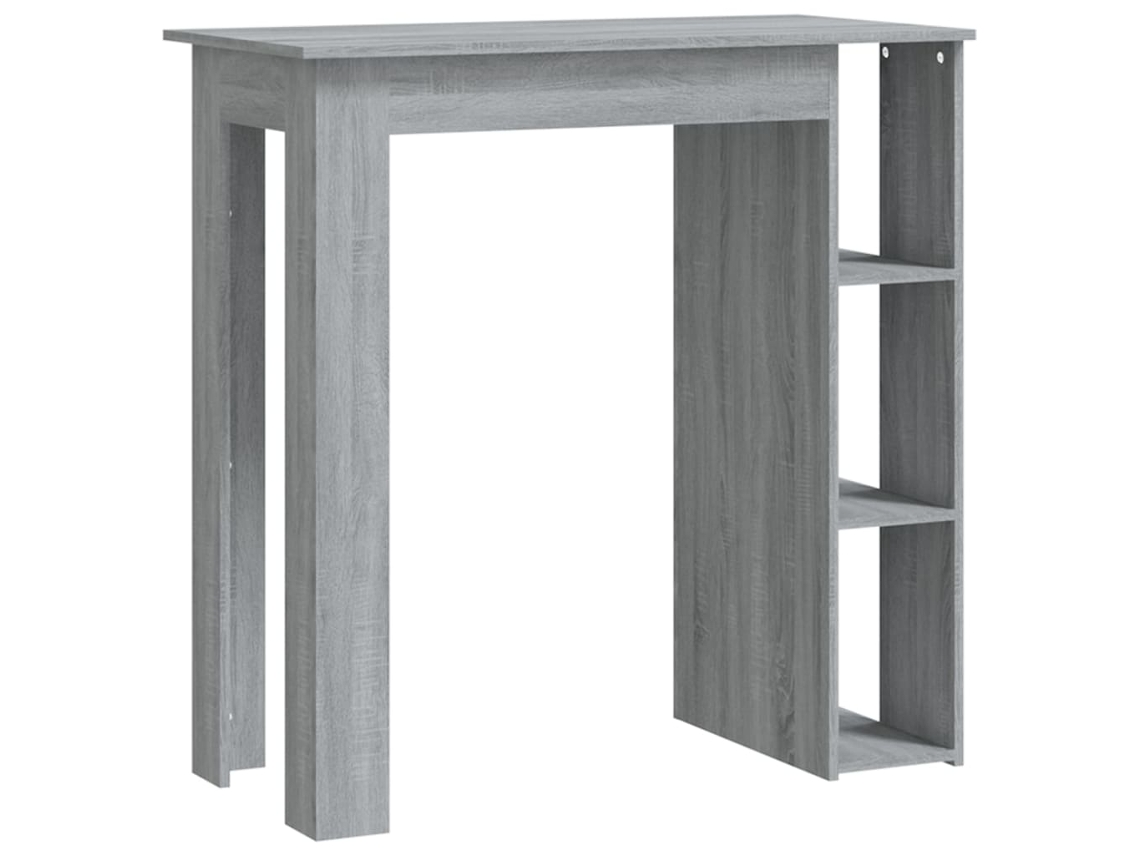 Mesa de Bar com Prateleiras Sonoma Cinza MAISON EXCLUSIVE