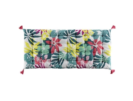 Almofada De Chão Hawaina Matela Padrão Tropical Moderno Oeko Algodão Multicor