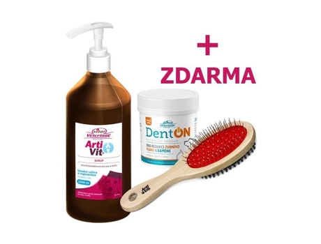 Veterinae Artivit Xarope 1000 Ml Denton 100 G Escova Para Cães Vitar