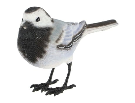 Pássaro Decorativo Exterior Em Polirresina Bergeronnette Cinza True To Nature