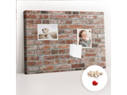 Lousa De Cortiça Muro De Concreto Para O Corredor Espelharte (60x40 Cm)