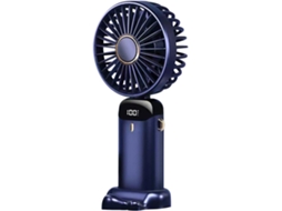 Ventilador De Mão, Ventilador Pequeno E Portátil Com Visor Digital, Dobrável E Com Carregamento Usb