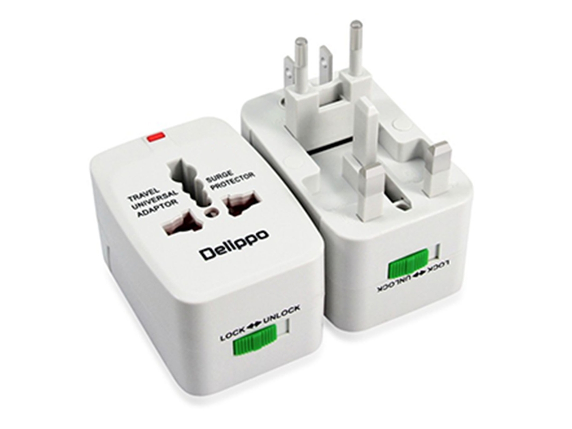 Laxiscreed Adaptador De Viagem Universal 1500w Com 2 Ports Usb Para Uso Global