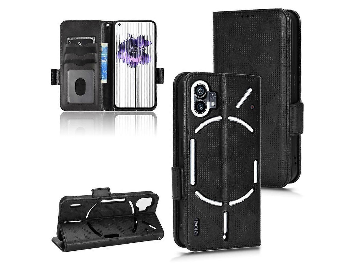 Capa De Couro Triangular Simétrica Para Celular For Nothing Phone 1