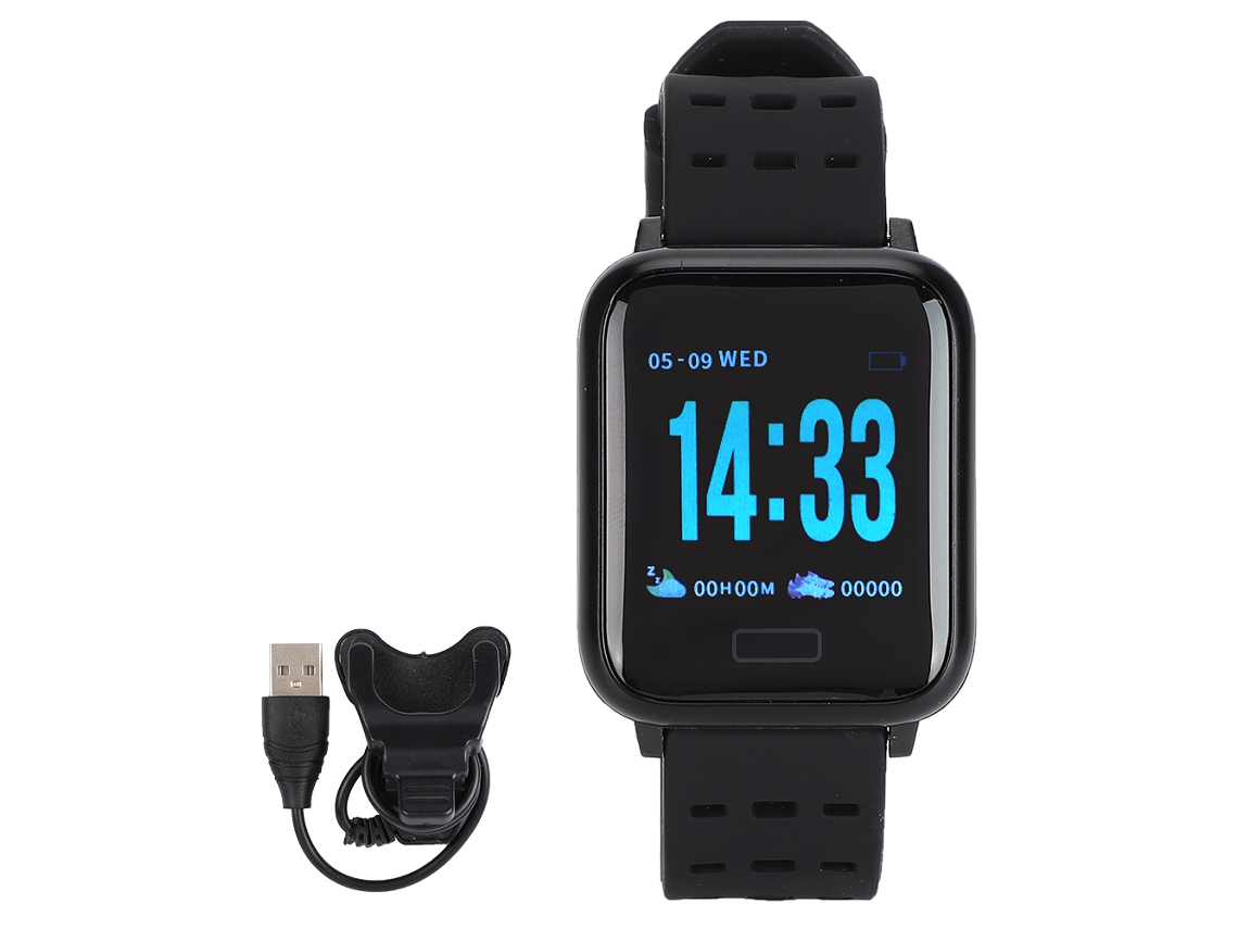 Pulseira inteligente e relógio com monitor de frequência cardíaca, IP67, tela colorida, EOOCOO