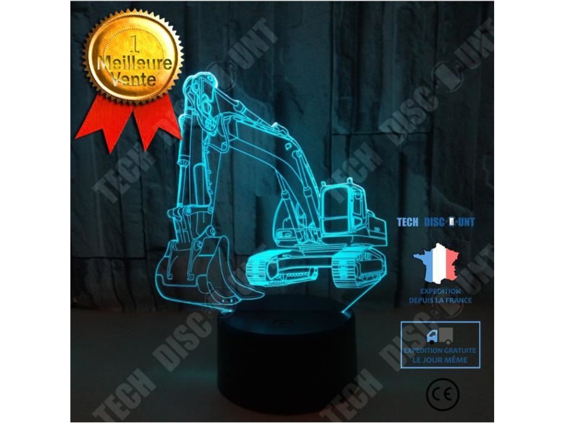 Luminria Noturna Colorida 3d Td Fkt49 Aquaforge