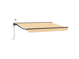 Conjunto 1 Sombra Externa Vidaxl Amarelo Alumínio (3,5 X 2,5 M)