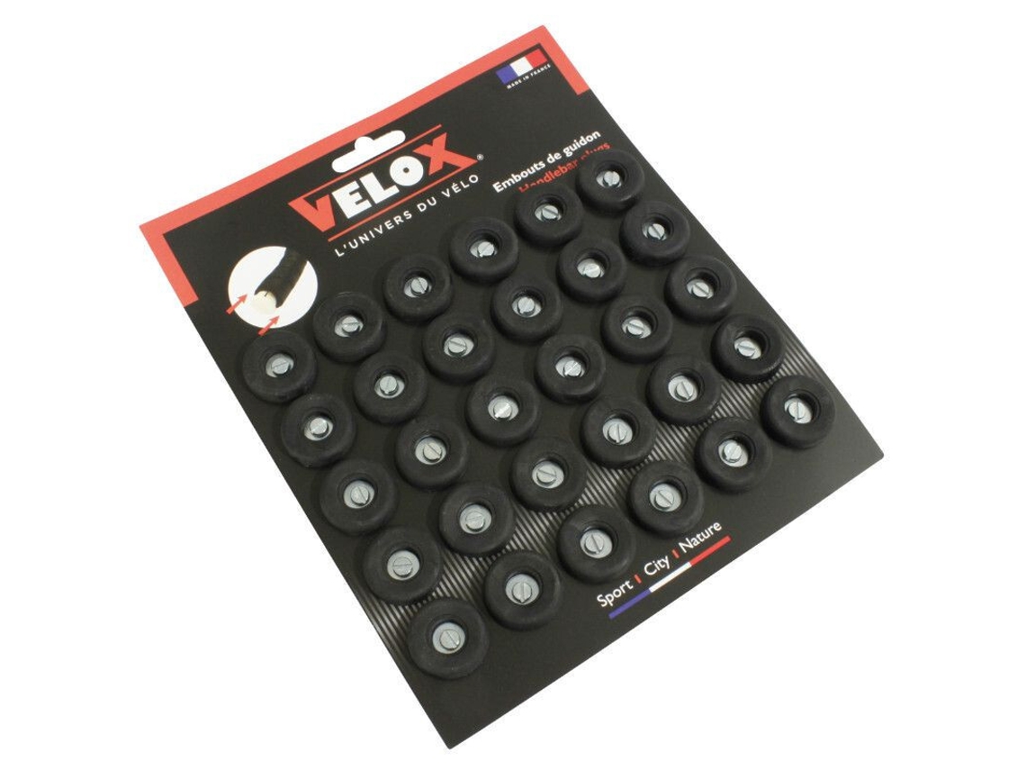 Pacote de 30 tampas de guiador para bicicletas de estrada VELOX Vintage