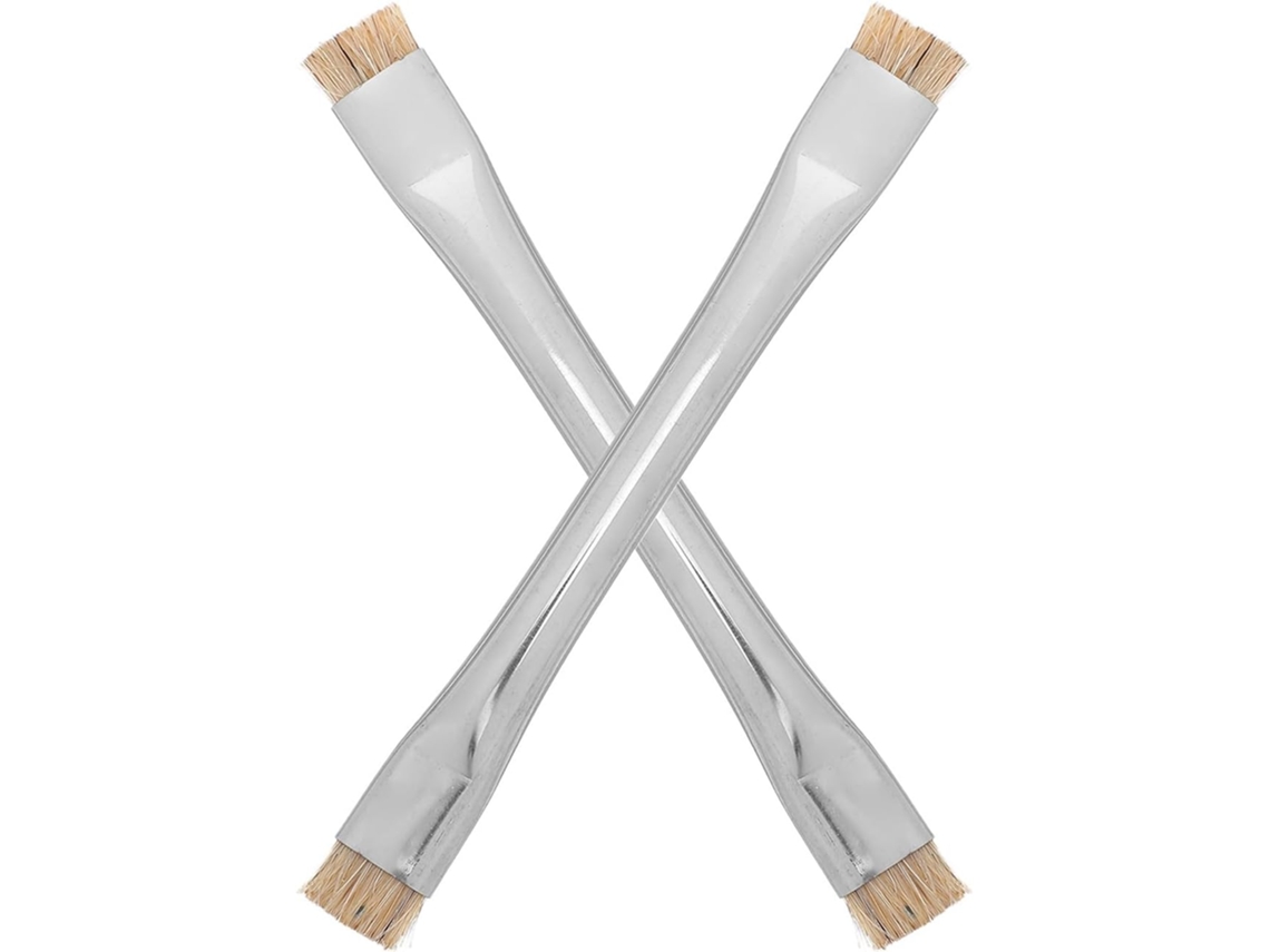 Escova De Aço Inoxidável Com Ponta Dupla Para Limpeza De Placa Mãe, Conjunto De 2 Peças, Escova Pequ Gokoco