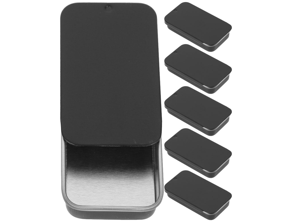 Cajas De Hojalata Parvistic Con Tapa Deslizante De Metal, 6 Unidades, Para Dulces, Portátiles, Pequeñas Pastillas