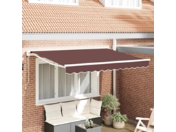 Vidaxl Estrutura De Toldo Castanho 350 X 200 Cm