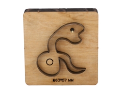 Ferramenta De Estampagem De Couro Em Forma De Cobra 63x57mm Aço Liga Para Diy