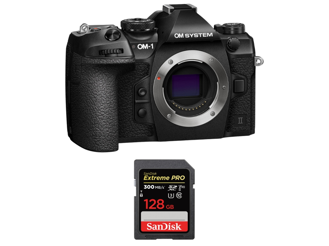 Om 1 Mark Ii + 1 Sandisk 128gb Uhs ii 300mb/s + Ebook “20 Dicas para Fotos Que Impressionam” OM SYSTEM