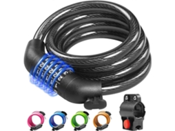Cadeado de bicicleta com cabo de combinação reconfigurável de 5 dígitos Slowmoose (FMY)