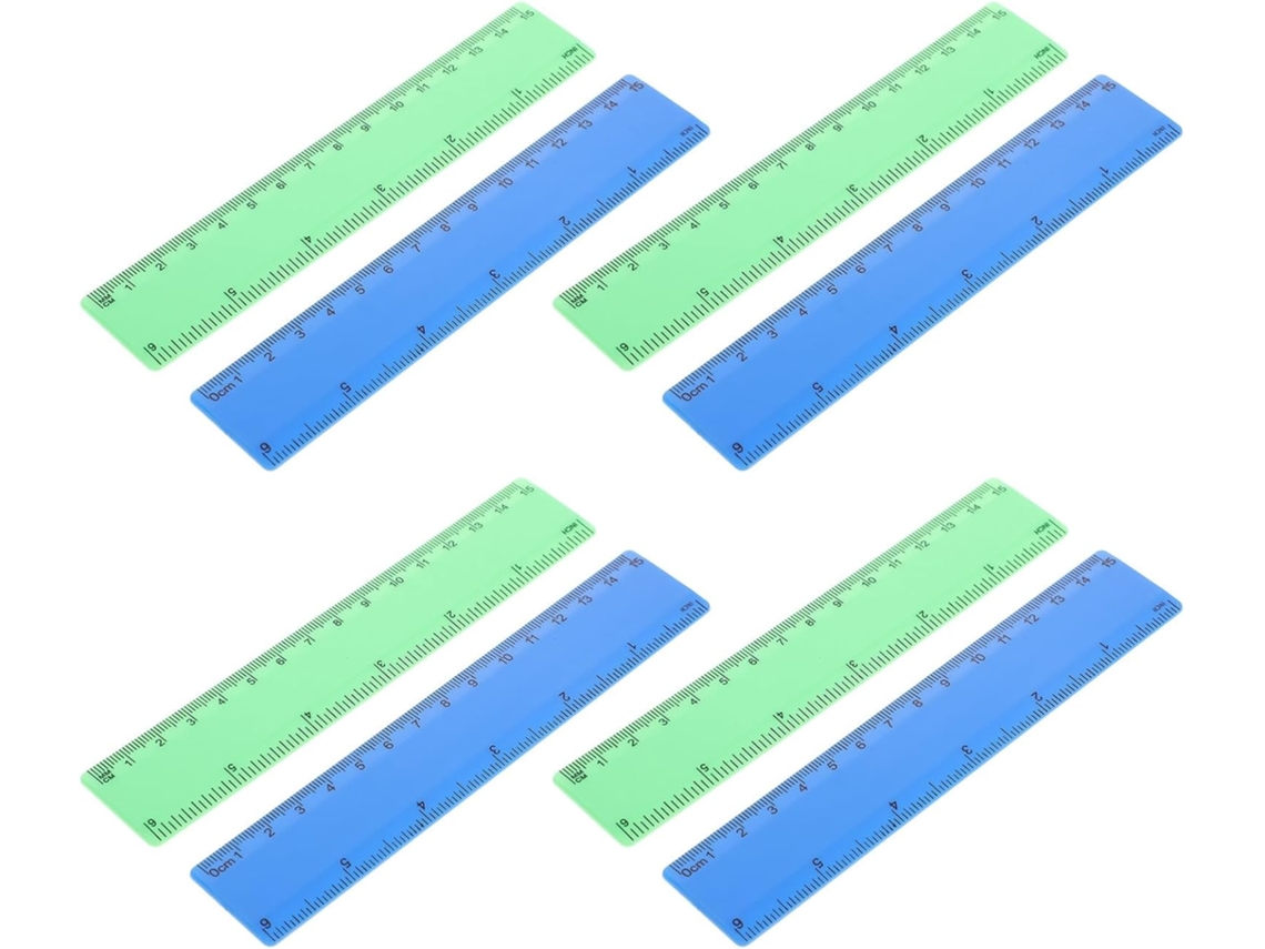 Conjunto De 20 Réguas Retas Pvc Kichvoe Para Estudantes, Duráveis E Precisas, Ideais Para Desenho E Decoração Escolar De