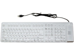Teclado Dobrável de Silicone com Conexão Usb para Laptop e SFUSHOS