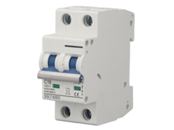 Disyuntor De Circuito Minature Dc Pv Pa66 Respuesta Rápida Extinción De Arco 2p 1000v 16a