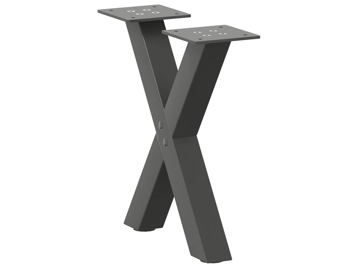 Coffee Table Leg, Coffee Table Legs Vidaxl Antracite Aço (37 X (30-31) Cm (40 Mm))