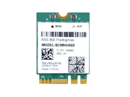 Lurelia Placa Wi-fi M.2 Ngff Bcm94360z Bcm94360ng Wi-fi 5 1200 Mbps 300 Mbps Dual Band 2,4/5 Ghz