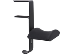 Support De Casque Réglable En Métal Et Pu Fixation À Vis Pour Bureau, Design Incurvé Simple, Protège Les