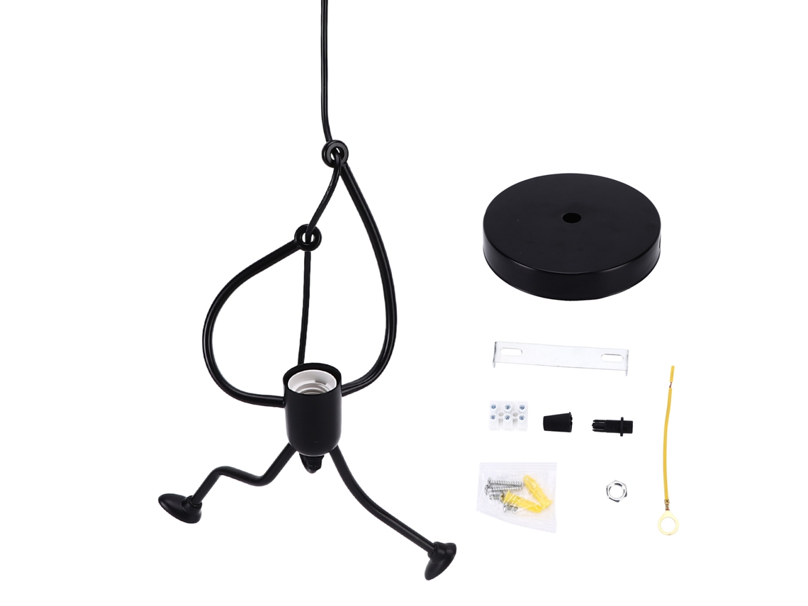 Rebe-lâmpada Pendente Estilo Retrô Fofo Prático Decorativo E27 Para Cafés 110‑220v