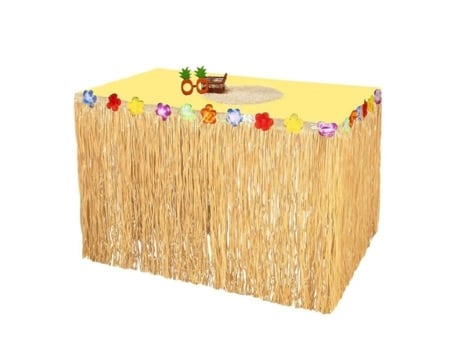 Saia De Mesa Hawai Aqsacokiya Hibisco De Luau Havaiano Saia De Mesa De Decoração (27675cm)