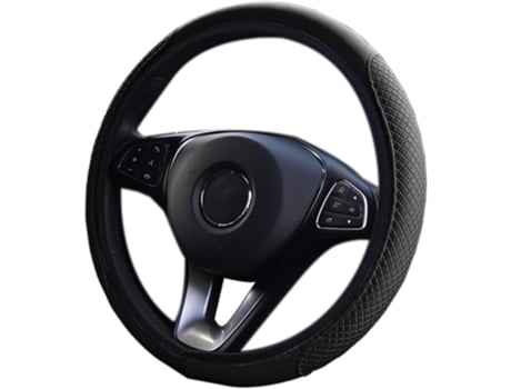 Capa Universal Em Pele Antiderrapante E Respirável De 38 Cm Para Volante De Automóvel, Macia E Adequada Para Todas As Estações Jaicom