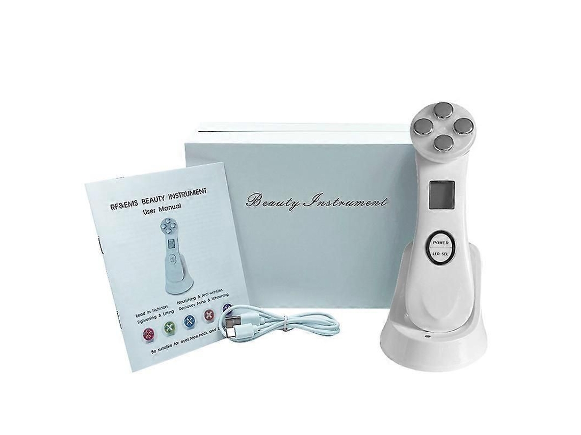 Massageador Facial com Terapia de Luz Led, Aparelho Beleza 6 em 1, Elétrico Microcorrente e Ms para Lifting Facial, Reju GOKOCO