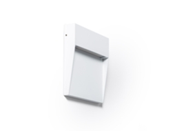 Aplique De Parede Exterior Led 6,5 W, Cct Selecionável, Alumínio, Acabamento Quadrado Jade Branco
